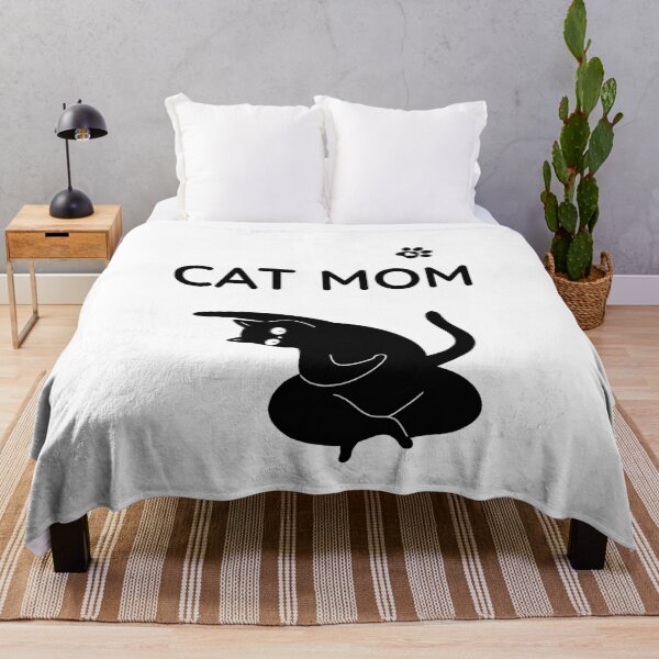 Artikelvorschau, Cat Mom – Schwarze Katze für Katzenliebhaberinnen entworfen und verkauft von Katja LebenFreude.