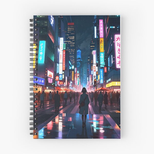 Item preview, Cyberpunk Neon Tokyo Girl - Anime Cityscape designed and sold by Jo Art.