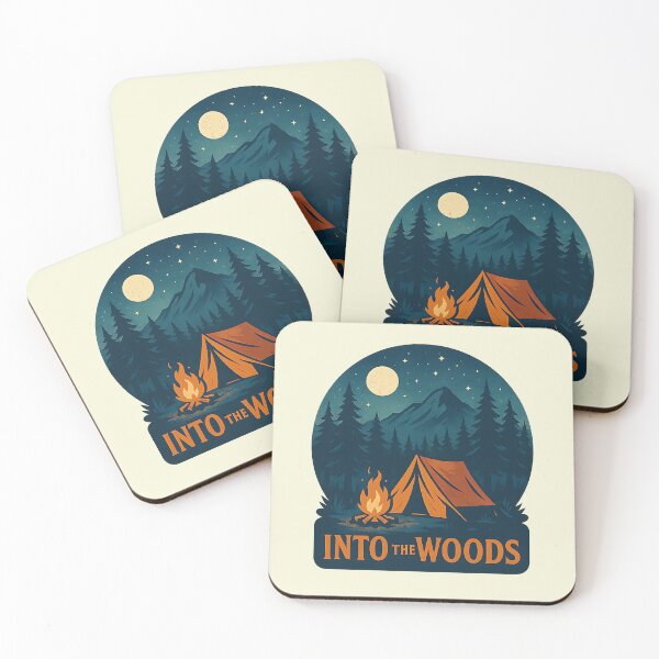 Item preview, Into The Woods Night Camping Aesthetic designed and sold by MarCinu Art.