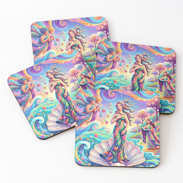 Item preview, Birth of Venus | Vibrant 3D Fantasy Goddess Art designed and sold by Artsy Universe.