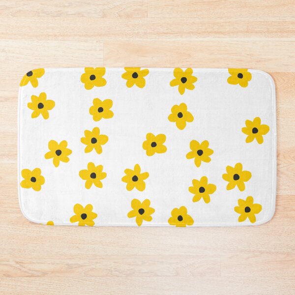 Item preview, Cute yellow Daisy Pattern on Black  designed and sold by การออกแบบคิงซาคาอิ.