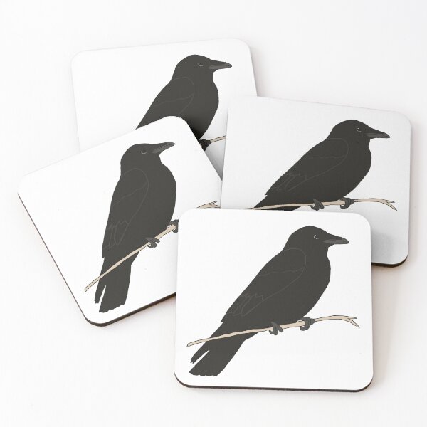 Item preview, Crow Digital Artwork – Comic Bird Illustration designed and sold by FarnwirbelArt.