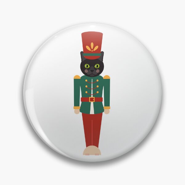 Item preview, Christmas Nutcracker Black Cat designed and sold by Qualali Studio.