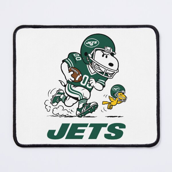 Item preview, Snoopy & Woodstock New York Jets Football Retro F086 designed and sold by GLUVY-THEME.