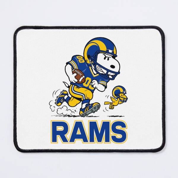 Item preview, Snoopy & Woodstock Los Angeles Rams Football Retro F089 designed and sold by GLUVY-THEME.