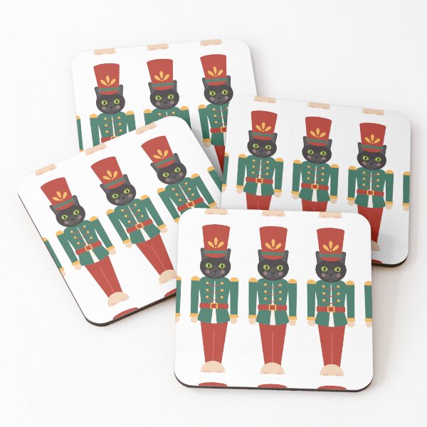 Item preview, Christmas Nutcracker Black Cat pattern designed and sold by Qualali Studio.