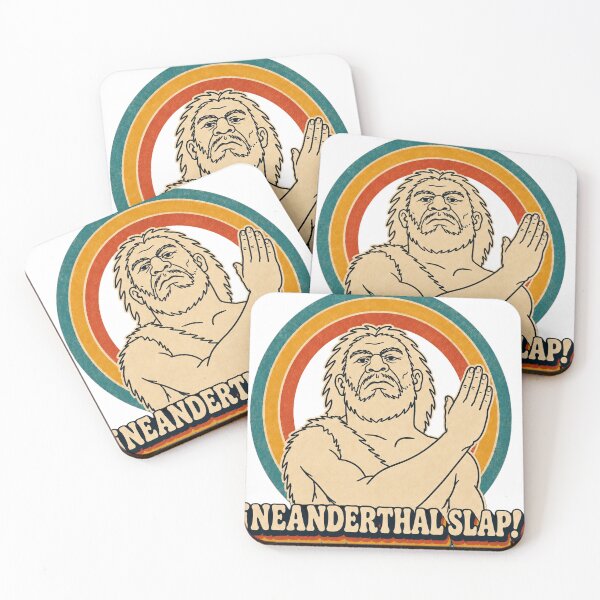 Item preview, Neanderthal Slap – Retro Caveman Humor - Male designed and sold by Shop_DOUBLEOSOO.
