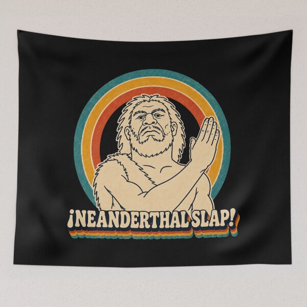 Item preview, Neanderthal Slap – Retro Caveman Humor - Male designed and sold by Shop_DOUBLEOSOO.