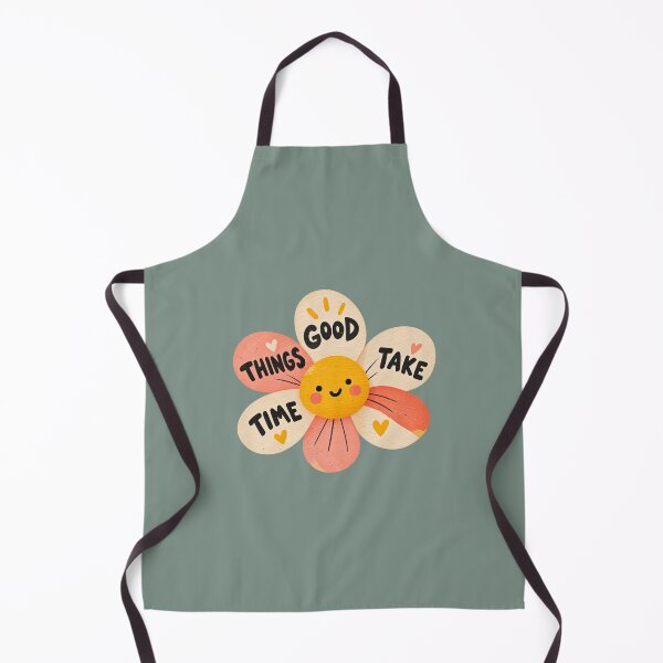 Item preview, Good Things Take Time Cute Flower Quote designed and sold by StickyDelights.