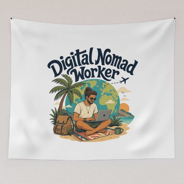 Item preview, Digital Nomad Worker designed and sold by musthavewords.