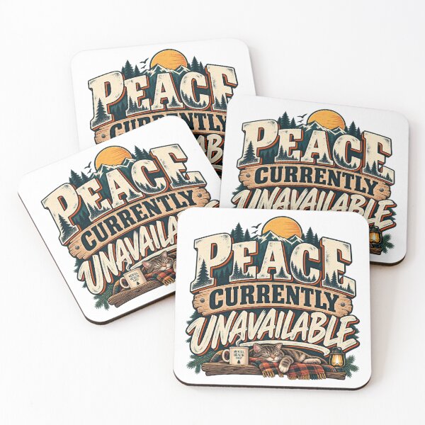 Item preview, Peace Currently Unavailable – Mental Health Humor designed and sold by FZ Studio .