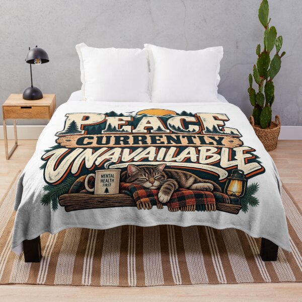 Item preview, Peace Currently Unavailable – Mental Health Humor designed and sold by FZ Studio .