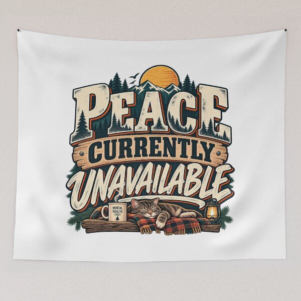 Item preview, Peace Currently Unavailable – Mental Health Humor designed and sold by FZ Studio .