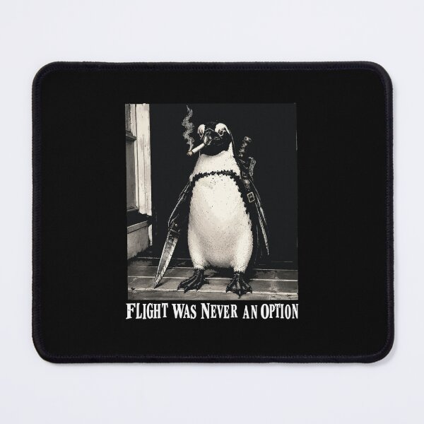 Item preview, Funny Flight was Never an Option Penguin Smoking Funny Bird Meme designed and sold by BornBorn.