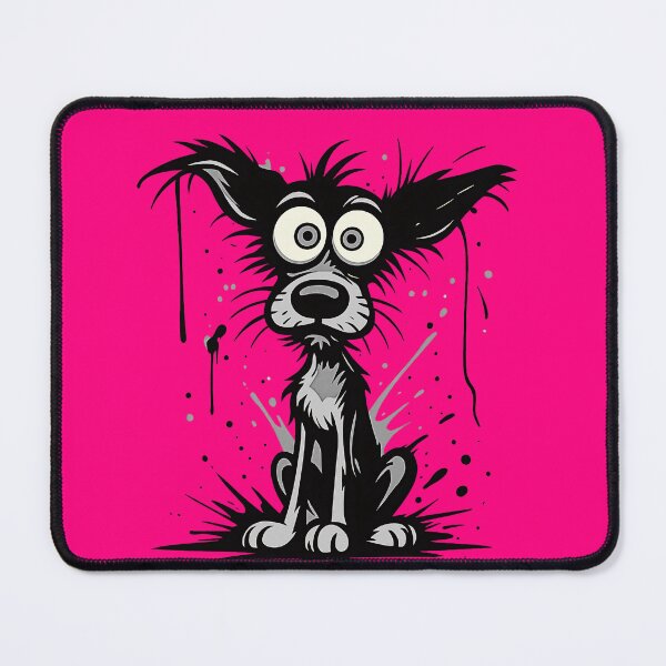 Item preview, Staring Scruffy Anxious Dog Character designed and sold by MarCinu Art.