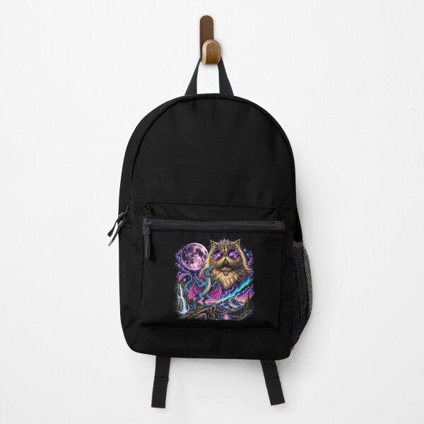 Item preview, Cosmic Cat with Velociraptor Moon Galaxy Fantasy designed and sold by NoeValdric.