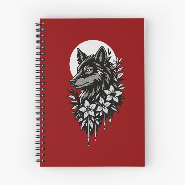 Item preview, Lunar Wolf Floral Gothic Night designed and sold by MarCinu Art.
