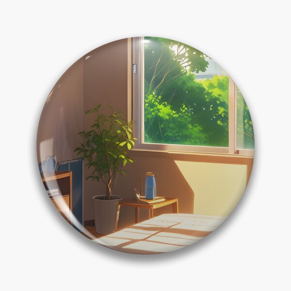 Item preview, Cozy Anime Room Sunny Afternoon designed and sold by Jo Art.
