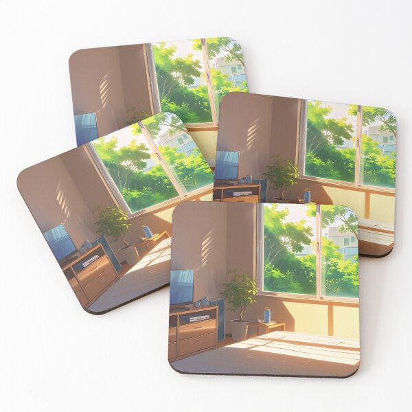 Item preview, Cozy Anime Room Sunny Afternoon designed and sold by Jo Art.