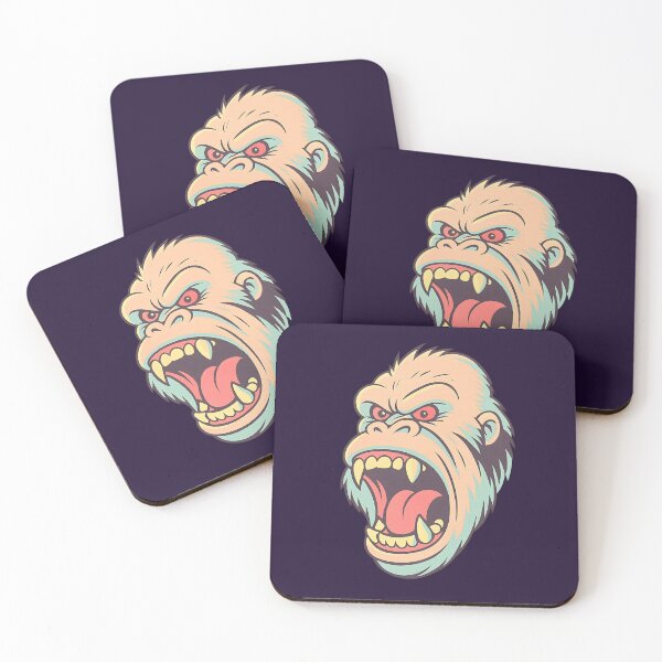 Item preview, Angry Pastel Gorilla Roaring Aesthetic designed and sold by MarCinu Art.