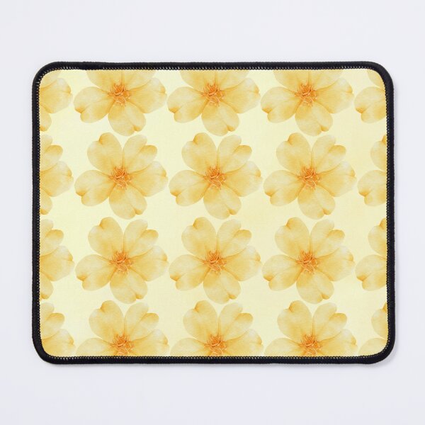 Item preview, Yellow Watercolor Floral Pattern designed and sold by WeMerch-Art.