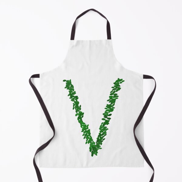 Item preview, Botanical Letter V - Green Leaf Monogram Initial designed and sold by iampaulmorris.
