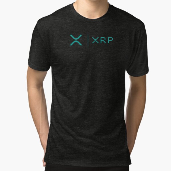 "XRP RIPPLE NEW MINTY TEAL LOGO SIDE BY SIDE" T-shirt by ...