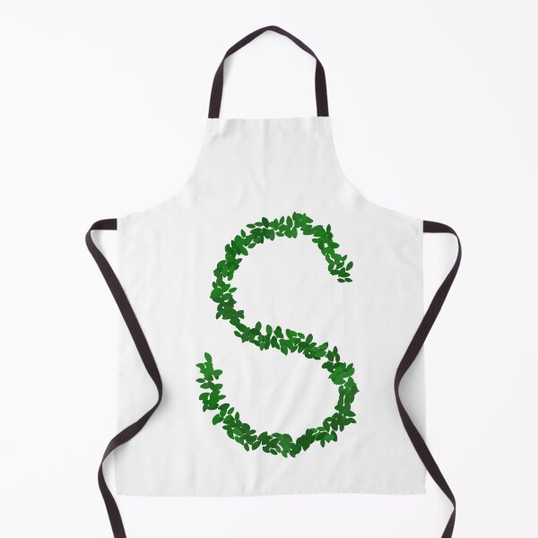 Item preview, Botanical Letter S - Green Leaf Monogram Initial designed and sold by iampaulmorris.