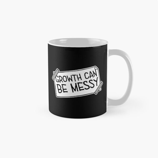 Artikelvorschau, Wachstum kann chaotisch sein – Motivierendes Wachstumszitat (Logo) entworfen und verkauft von shirt-o-mat.