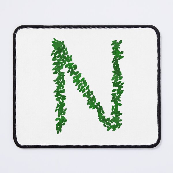 Item preview, Botanical Letter N - Green Leaf Monogram Initial designed and sold by iampaulmorris.