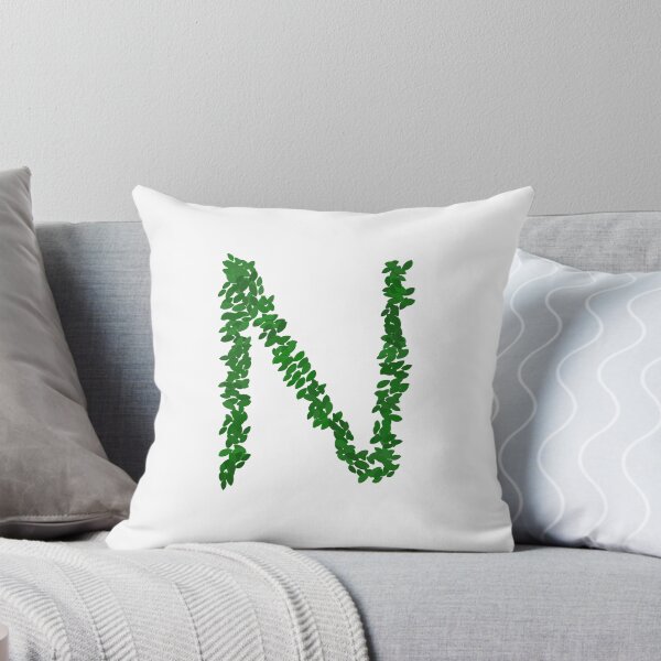 Item preview, Botanical Letter N - Green Leaf Monogram Initial designed and sold by iampaulmorris.