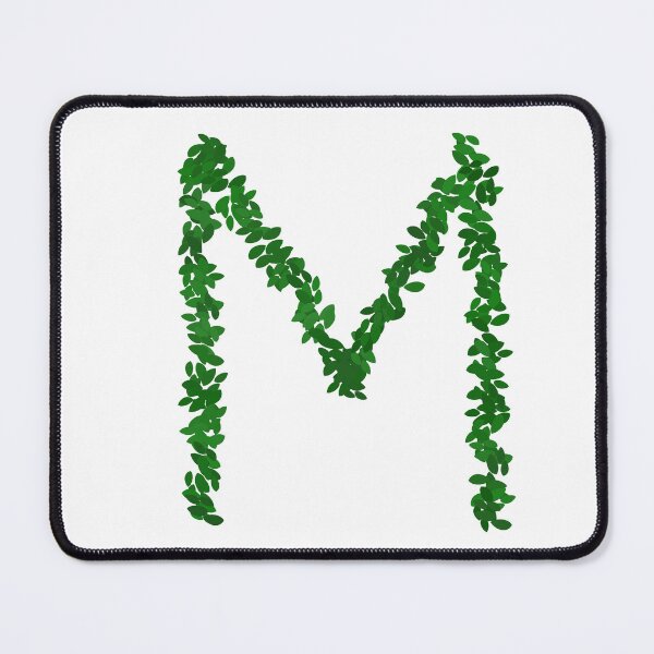 Item preview, Botanical Letter M - Green Leaf Monogram Initial designed and sold by iampaulmorris.