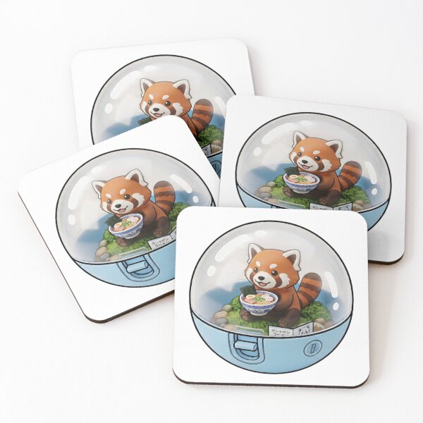 Item preview, Cute Kawaii Red Panda Ramen Gashapon - Japanese Capsule Art designed and sold by JeanChiale.