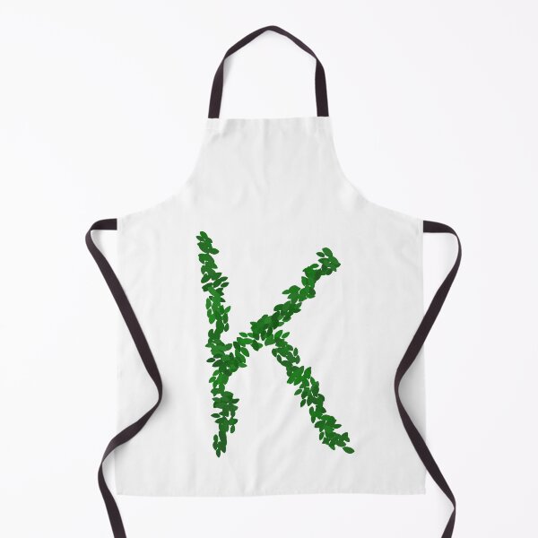 Item preview, Botanical Letter K - Green Leaf Monogram Initial designed and sold by iampaulmorris.