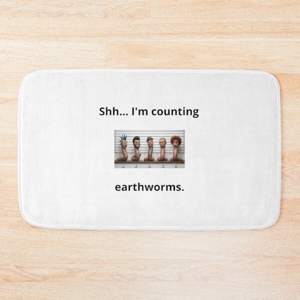 Item preview, Shh I'm Counting Earthworms Funny Police Lineup Gardening designed and sold by ManSplotu.