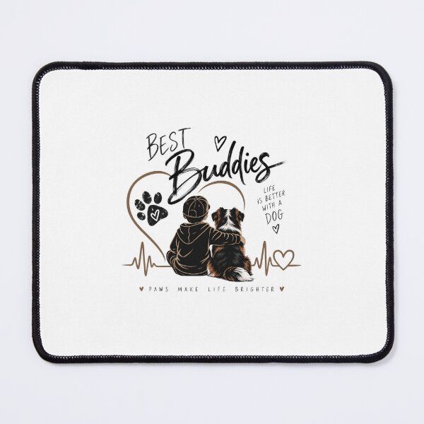 Item preview, Best Buddies – Boy & Mini Aussie | Dog lover designed and sold by Ela93.