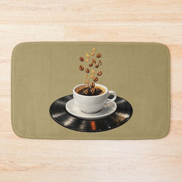 Item preview, Coffee and Music Vintage Vinyl Record Coffee Cup Art designed and sold by CreativeArtistL.
