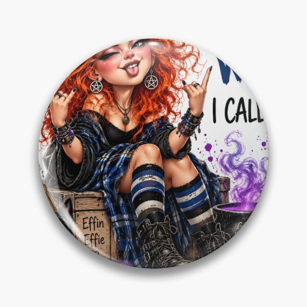 Item preview, Effin’ Effie – Sentence Enhancers | Funny Scottish Witch designed and sold by Thistleinkart.