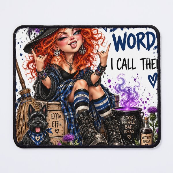 Item preview, Effin’ Effie – Sentence Enhancers | Funny Scottish Witch designed and sold by Thistleinkart.