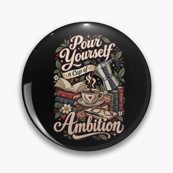 Item preview, Pour Yourself a Cup of Ambition Coffee Book Lover designed and sold by NoeValdric.