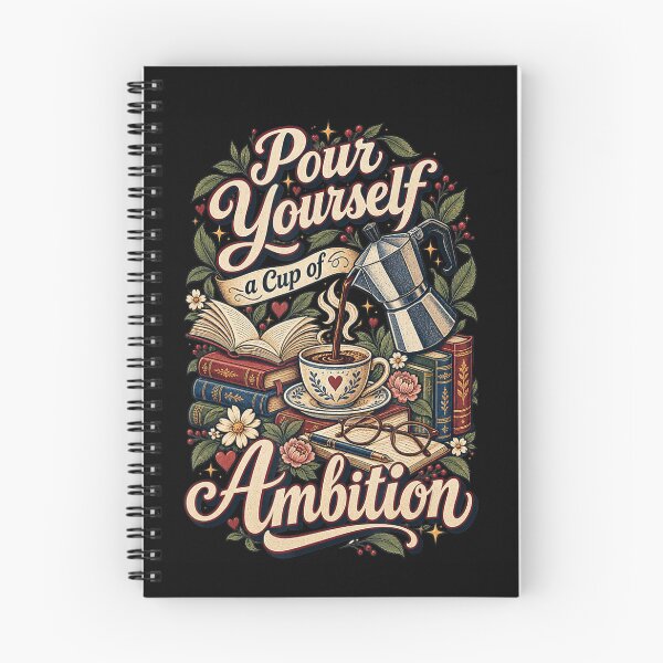Item preview, Pour Yourself a Cup of Ambition Coffee Book Lover designed and sold by NoeValdric.
