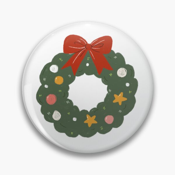 Item preview, Christmas Wreath with Ribbon and Decorations designed and sold by thesalynn.