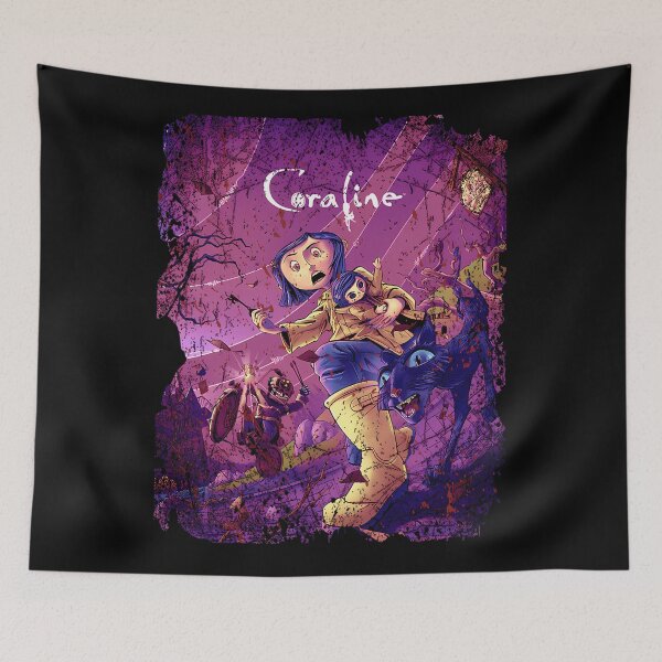 Item preview, Coraline Halloween Movies Film Vintage designed and sold by RiosRickets.