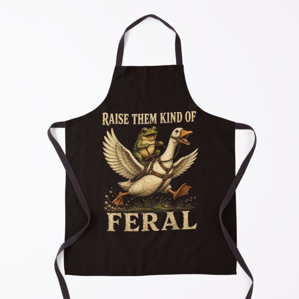 Item preview, Raise Them Kind Of Feral Funny Frog Riding Duck Mom Life Vintage designed and sold by mari-kayden.