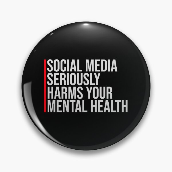 Item preview, Social Media Seriously Harms Your Mental Health designed and sold by shirt-o-mat.