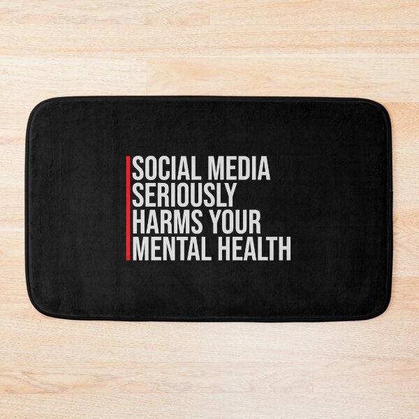 Item preview, Social Media Seriously Harms Your Mental Health designed and sold by shirt-o-mat.