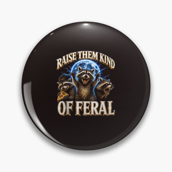 Item preview, Raise Them Kind Of Feral Funny Raccoon Mom Life 90s Vintage Trash Panda designed and sold by mari-kayden.