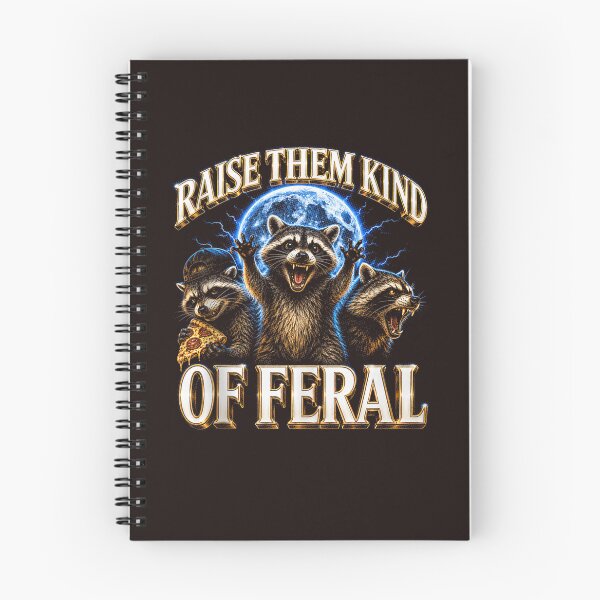 Item preview, Raise Them Kind Of Feral Funny Raccoon Mom Life 90s Vintage Trash Panda designed and sold by mari-kayden.