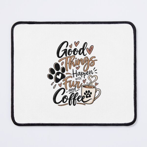 Item preview, Good Things Happen with Fur & Coffee designed and sold by Ela93.