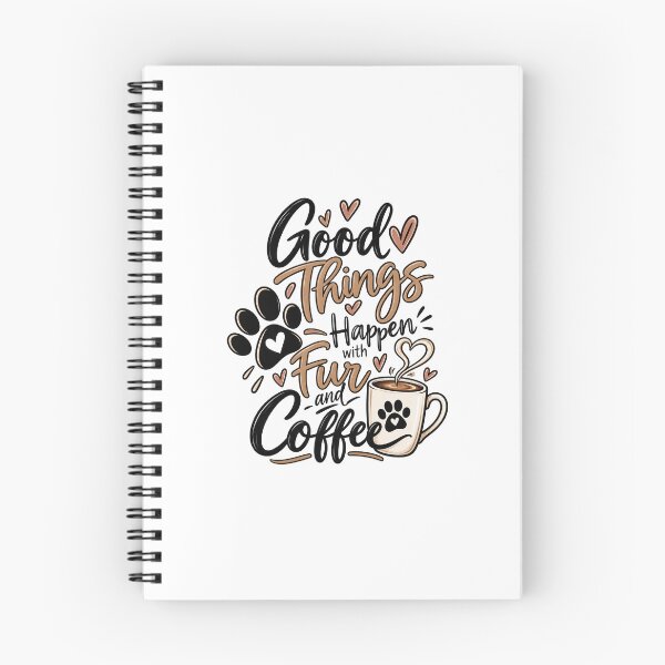 Item preview, Good Things Happen with Fur & Coffee designed and sold by Ela93.
